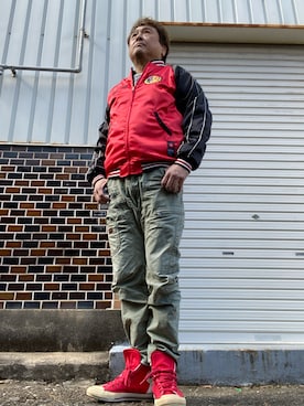 G-STAR RAW(ジースターロゥ)のカーゴパンツを使った人気ファッション ... ◯【値下げ不可・美品・レア】ジースターロゥ カーゴパンツ【W29・ネイビー】