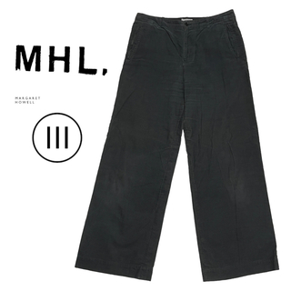MHL. コットンリネン イージーパンツ タックパンツ マーガレットハウエル