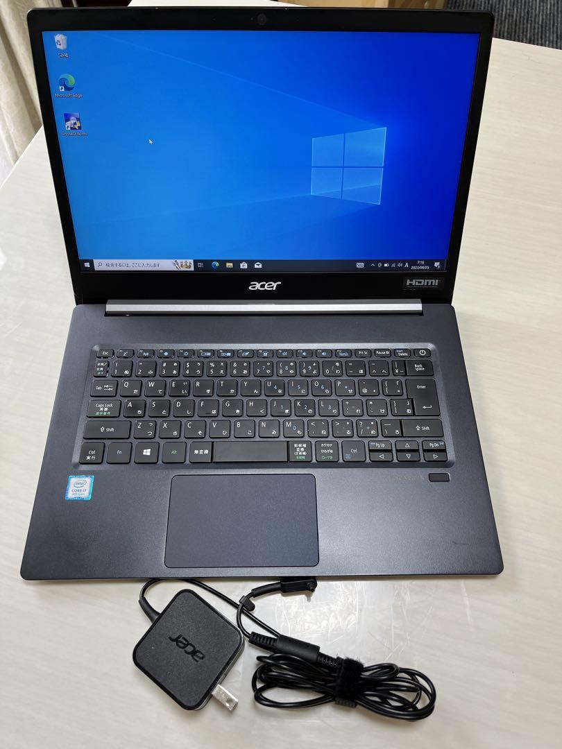 値下げ 美品 Acer 14型モバイル軽量PC i7/16GB/1TBSSD