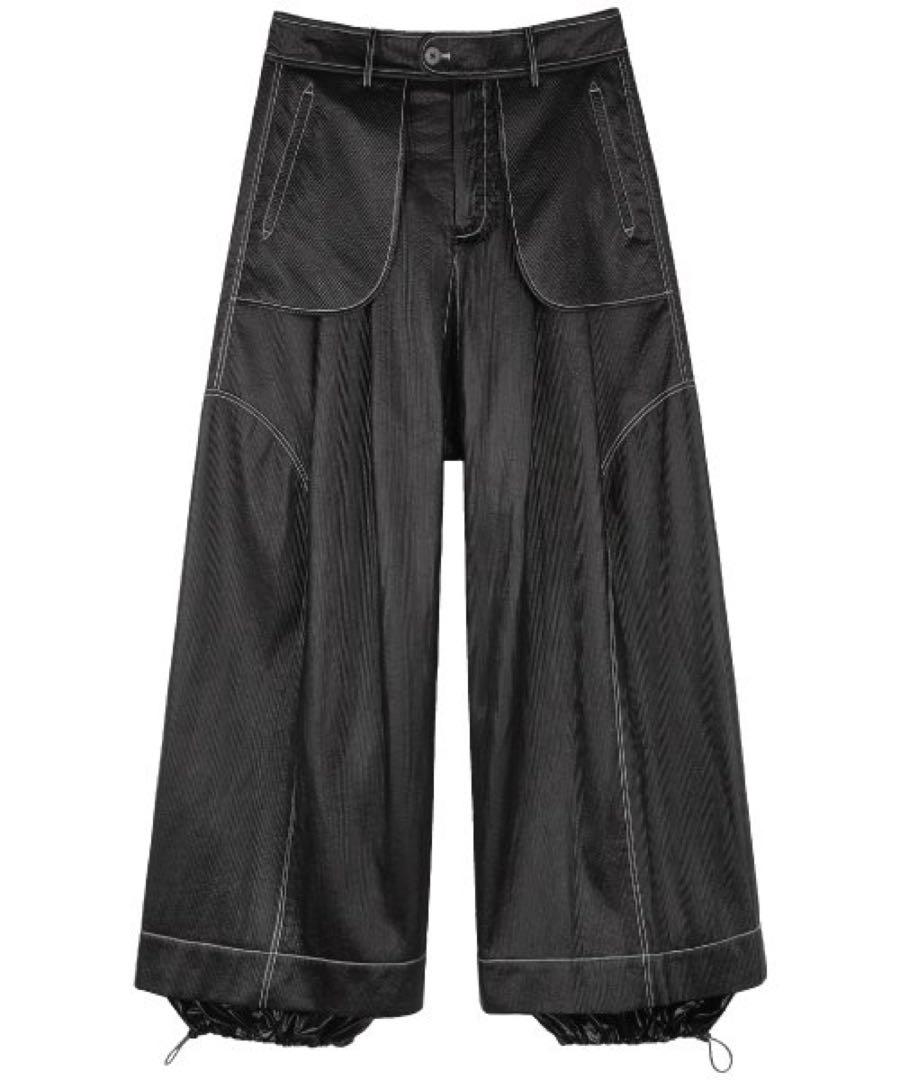 NUTEMPEROR WIDE PU LEATHER PANTS