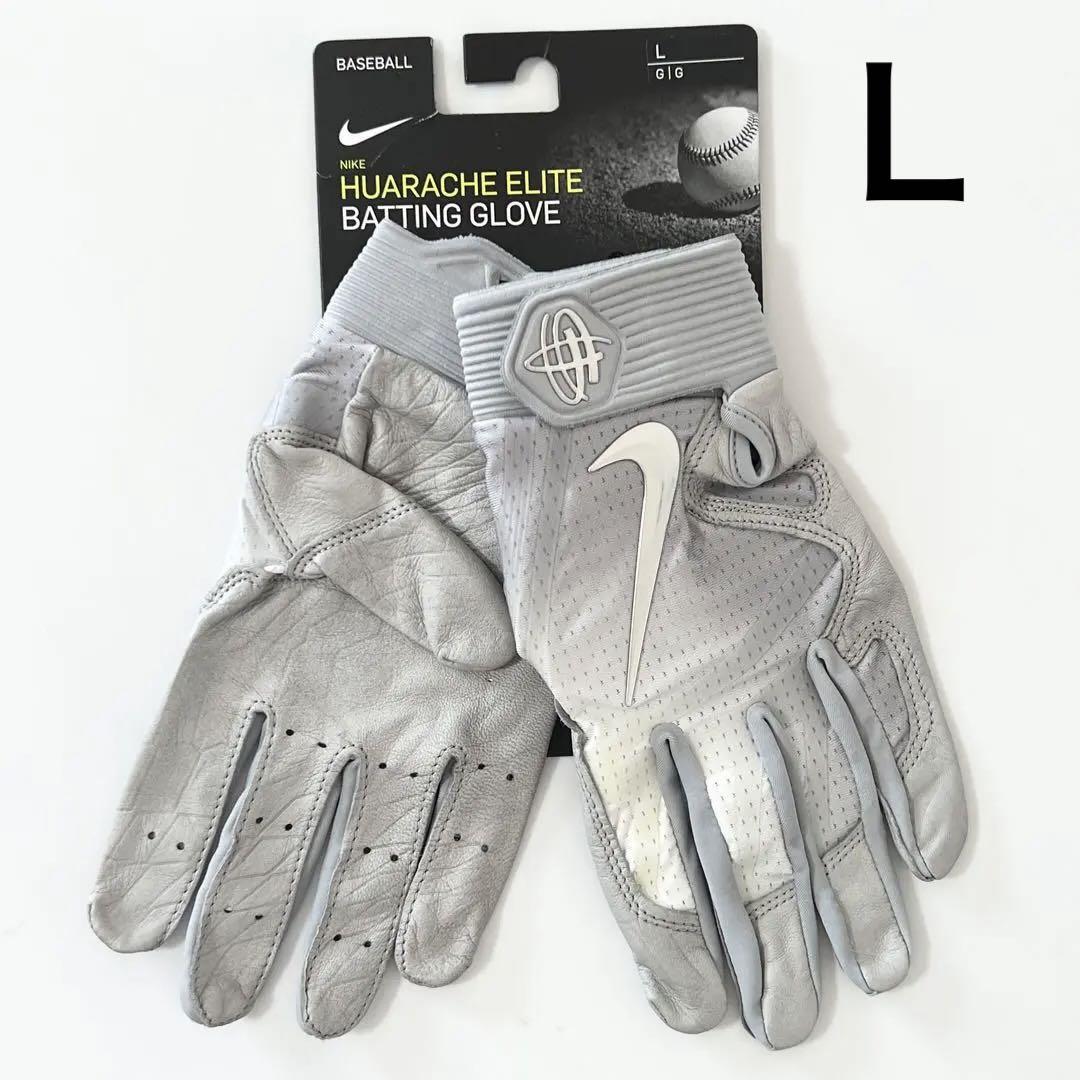 送料無料 新品 ナイキ 野球 バッティンググローブ ハラチエリート 天然皮革 L