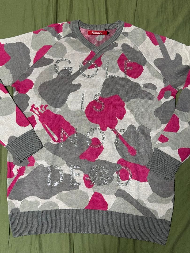 ラッセルノ マークアンドロナ ゴルフウェア ゴルフパンツ ニット Mサイズ