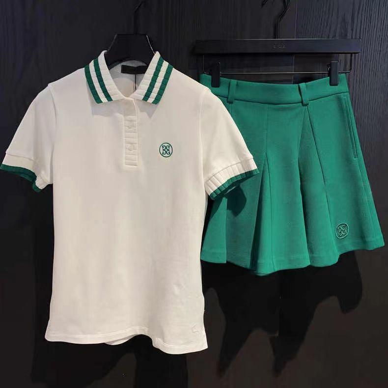 ジーフォア ゴルフ ウェア レディース トップス スカート 2点セット