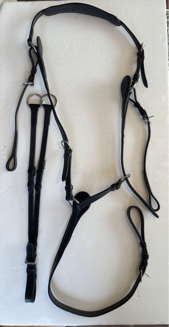 乗馬用品 BD マルタン付胸がい ブラック