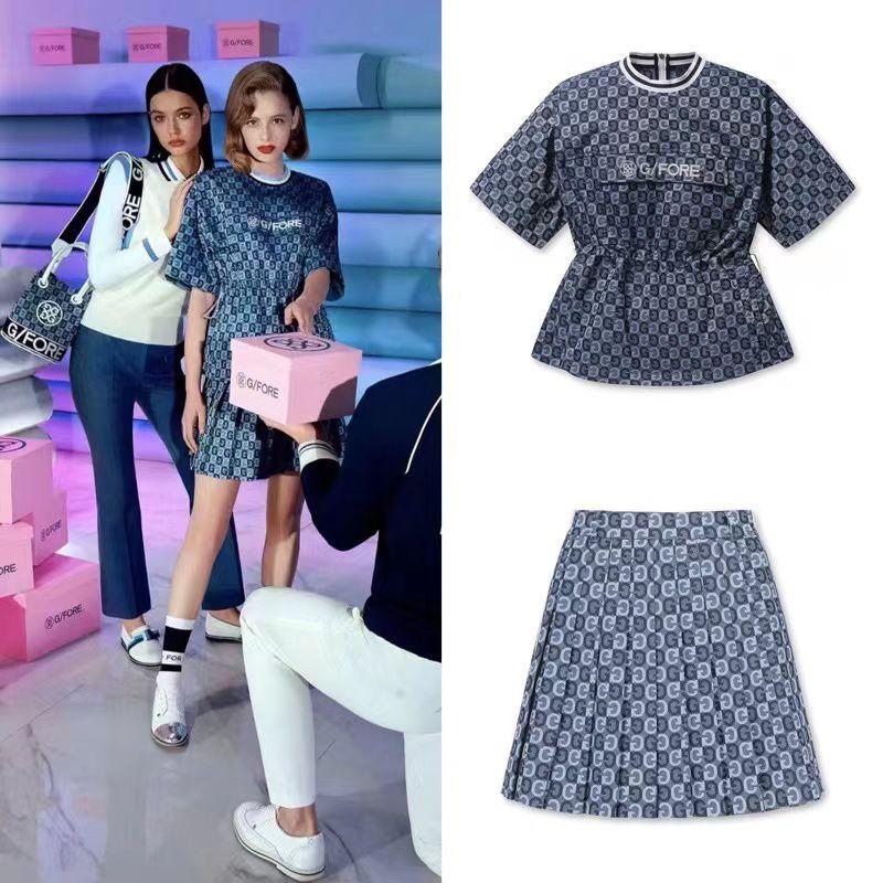 ジーフォア ゴルフ ウェア レディース トップス スカート 2点セット