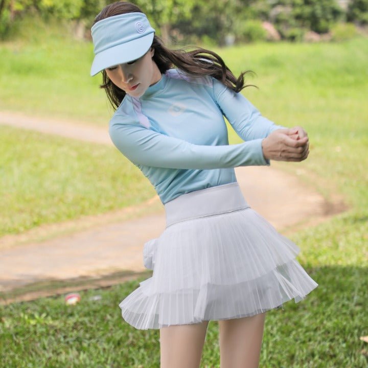 ジーフォア ゴルフ ウェア レディース トップス スカート 2点セット